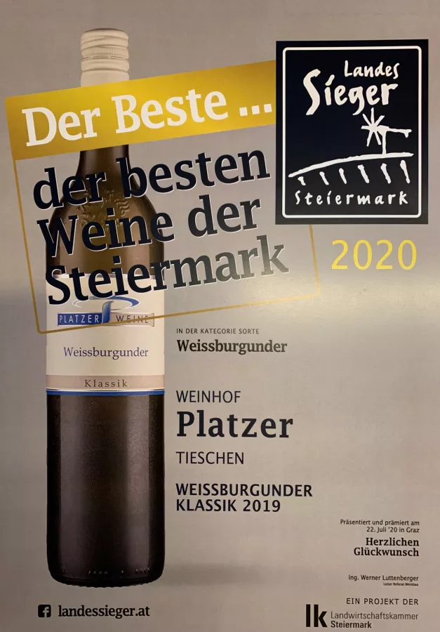 Landessieger mit Weissburgunder Klassik 2019